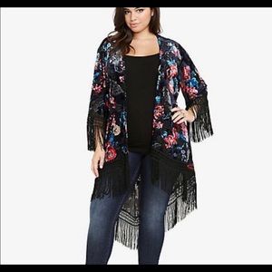 Velvet Floral Kimono
